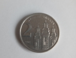 Former Yugoslavia 2 dinars-2002