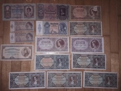 15 db pengő bankjegy