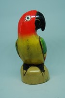 Dél-amerikai papagáj - festett madárfigura fából