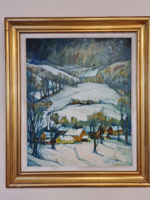 Zoltán Gedeon - Christmas landscape - (collection of 18 paintings) - (1922) - Transylvania