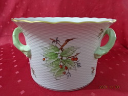 Herend porcelain pot with rosehip pattern, form number: 7239. Vanneki!