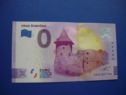 European Union 0 euro 2021 slovak castle / sradka slovak! Rare memory paper money! Unc!