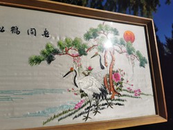 Chinese embroidered silk pattern