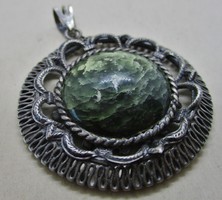Nagyon szép antik jáspis ezüst medál