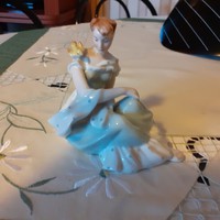 Royal Dux porcelán lány, hibátlan
