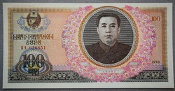 Észak-Korea 100 Won 1978 UNC