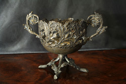 Albert Köhler silver plated Art Nouveau tabbed basket basket bowl bowl serving wmf ak & cie argentor