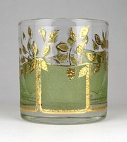 1F771 marked gilded culver in glass cup