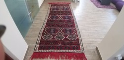 Spring fair! Hand-knotted antique Kurdish kilim 103x262 wool Persian rug fzm_102