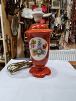 Old renovated drasse porcelain lamp