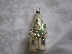 Santa with old glass Christmas tree decoration
