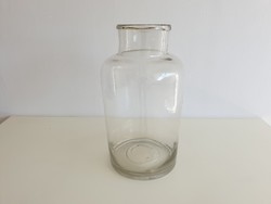 Régi vintage 10 L nagy méretű befőttes dunsztos üveg 10 literes 40 cm