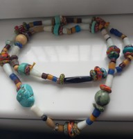 Necklace of turquoise turquoise onyx lapis lazuri from african