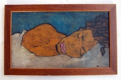 Diego Rivera jelzéssel a hátlapon - DR monogrammal a jobb alsó sarokban