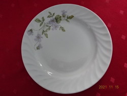 Bulgár porcelán kistányér. Gyönyörű lila virágos, átmérője 19,5 cm. Vanneki!