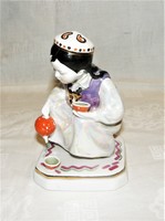 Oriental tea girl - Russian dulevo porcelain
