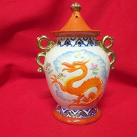 Rare German, Germany m.I. Hummel goebel 1950-1959 tmk 2, dragon porcelain candle holder. 15.5 Cm.