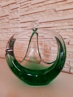 Muránói üveg asztalközép,kínáló