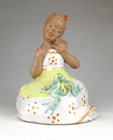 1G600 butcher gauze little girl ceramic figure 18 cm