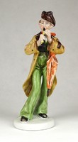 1G606 Vintage Carl Scheidig Grafenthal Porcelain Clarinet Player Figurine 18 cm