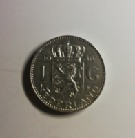 Hollandia ezüst 1 gulden 1956