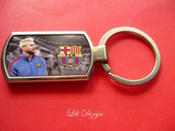 Lionel messi fc barcelona metal keychain