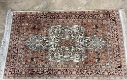 Kashmiri 100% silk carpet 160x90cm