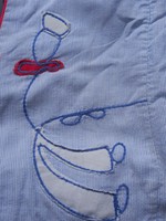 Midcentury/vintage/retro gyerek ruha: 2 db bébi rugdalozó (68/74 cm), diszletnek,dekornak