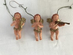Old Christmas tree decoration with angels