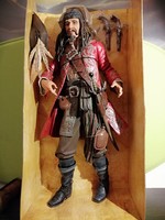 Action figure, film character, captain teauge at the world end. .44 Cm