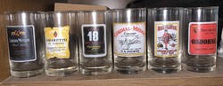 Retro, vintage liqueur glasses, 6 pcs, 8 cm.