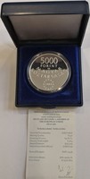 2004. Magyarország Európai Uniós csatlakozása ezüst emlékérem 5000 Forint-os - 406.