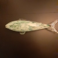 Murano-style glass ornamental fish 39.5 cm