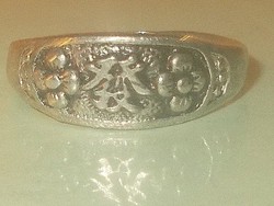 Keleti írásjelű régi Tibeti Ezüst Gyűrű 8-as