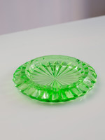 Öntött üveg zöld hamutál