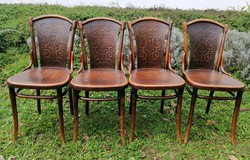 Antik jelzett  bécsi  Thonet szék 4 darab