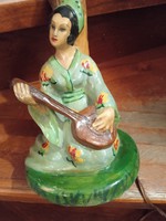 Ceramic table lamp, 30 cm high, in working condition,