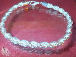 Serious braided like. Marked 925 filled silver bracelet 21 cm 0.8 Cm