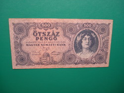 500 Pengő 1945 with the letter 