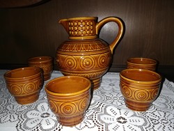German ceramic wine set