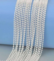 Million tiny beaded marked 925s filled silver necklace 45 cm