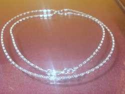 Unique as. Marked 925 stuffed silver necklace 42 cm