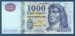 2006 1000 Forint DC sorozat EF - aUNC