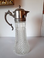 Large wine or lemonade decanter with ice holder