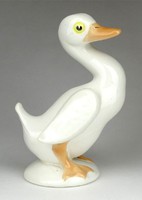 1G709 old unmarked porcelain duck