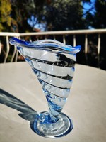 Italian twisted glass cup