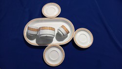 Terrakotta mintájú Alföldi pecsenyéstál leveses csésze csésze szettek