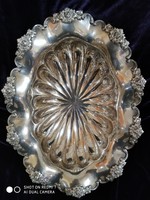 Silver 800 (diana) beautiful rose decorated with legs, offering a pan