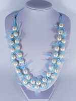 Biwa pearl necklace in 925 sterling silver jewelry