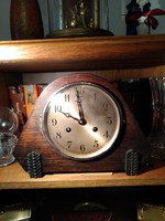 German 8-day - working - pendulum fireplace clock marked 